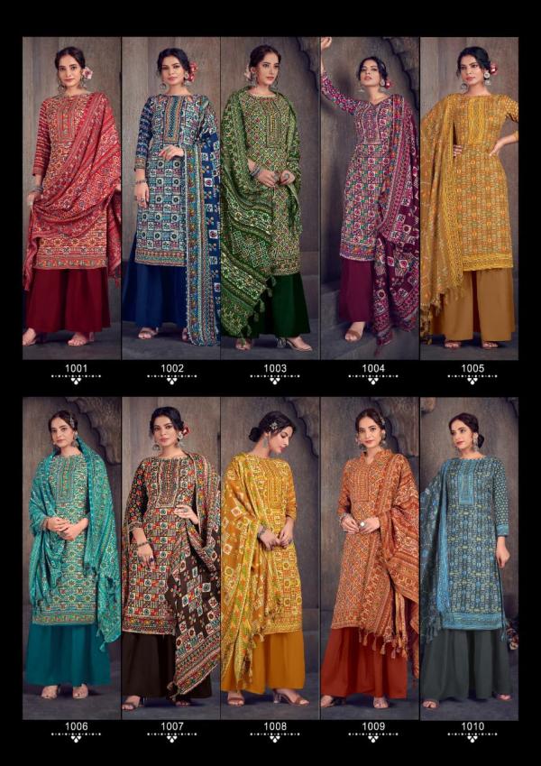 Sat Pashmina Vol-14 pashmina Cotton Designer Dress Material